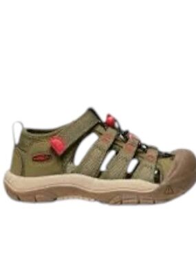 KEEN Orange/Brown H2O NEWPORT SPORT WATER SANDALS BOYS YOUTH Size 13